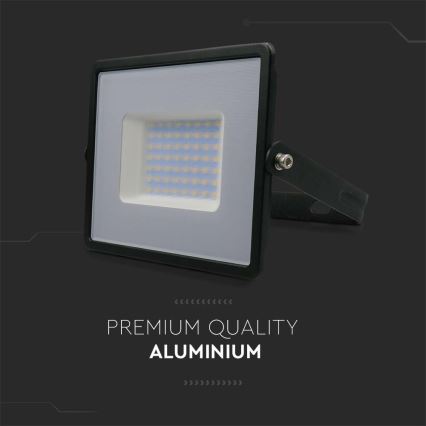 Projecteur LED/50W/230V 6500K IP65 noir