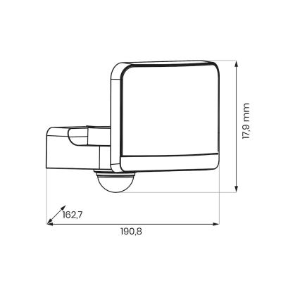 Projecteur LED avec capteur de mouvement et capteur crépusculaire DAVOS LED/30W/230V IP54 noir