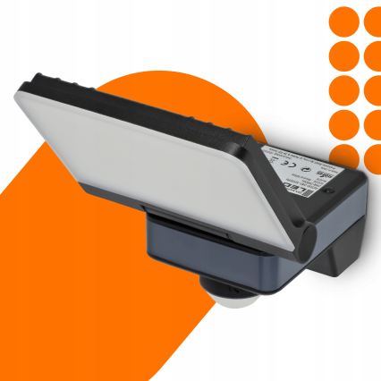 Projecteur LED avec capteur de mouvement et détecteur crépusculaire LED/24W/230V 4200K IP54 noir
