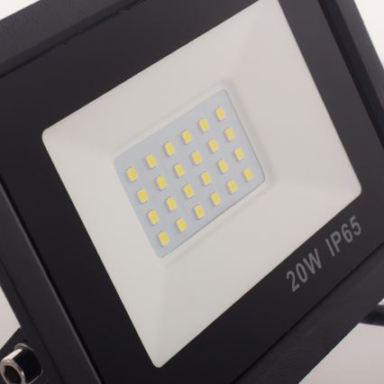 Projecteur LED avec détecteur, 20 W, 230 V, IP65