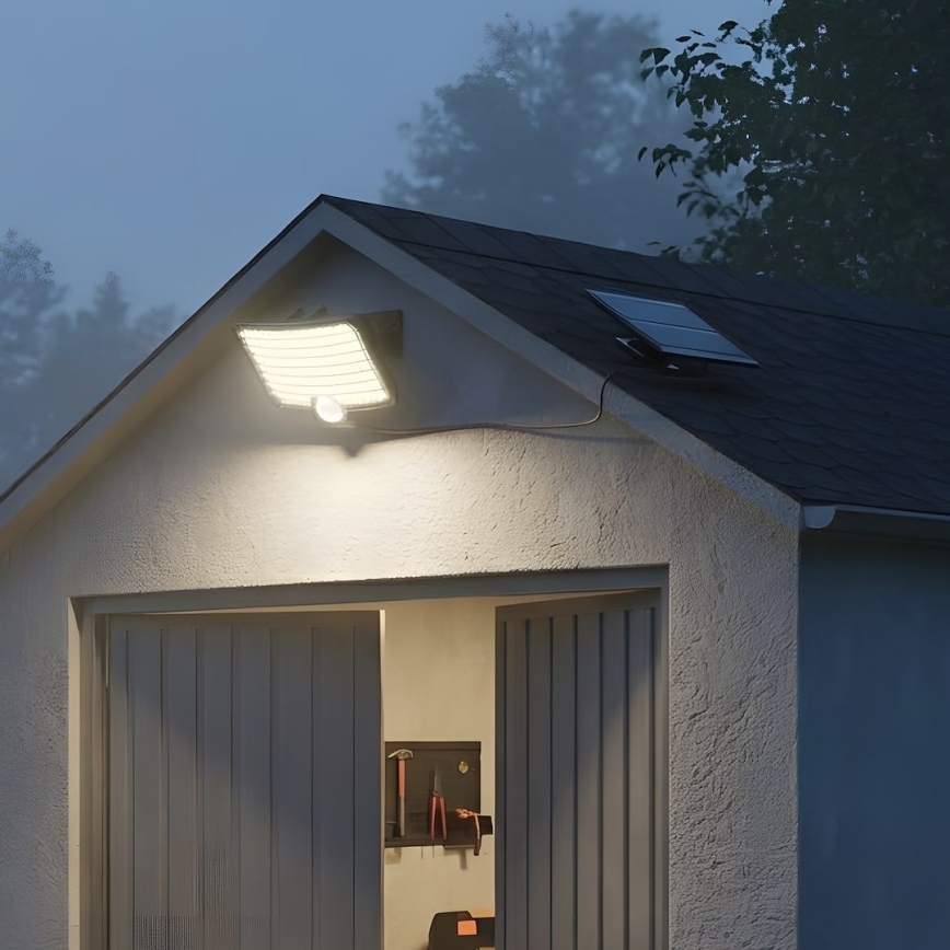 Projecteur LED avec détecteur et panneau solaire ALEX LED/5,5W/3,7V 1200 mAh IP44