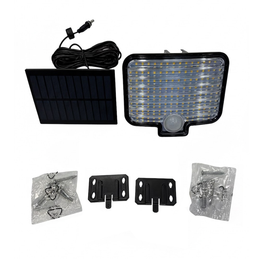 Projecteur LED avec détecteur et panneau solaire ALEX LED/5,5W/3,7V 1200 mAh IP44