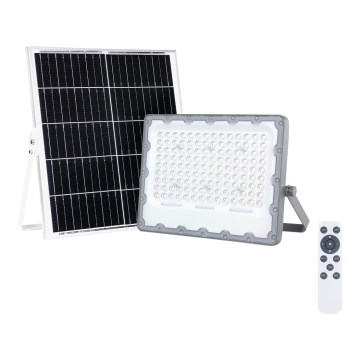 Projecteur LED avec panneau solaire FOCUS LED/100W/15000 mAh 3,2V 6000K IP65 + télécommande