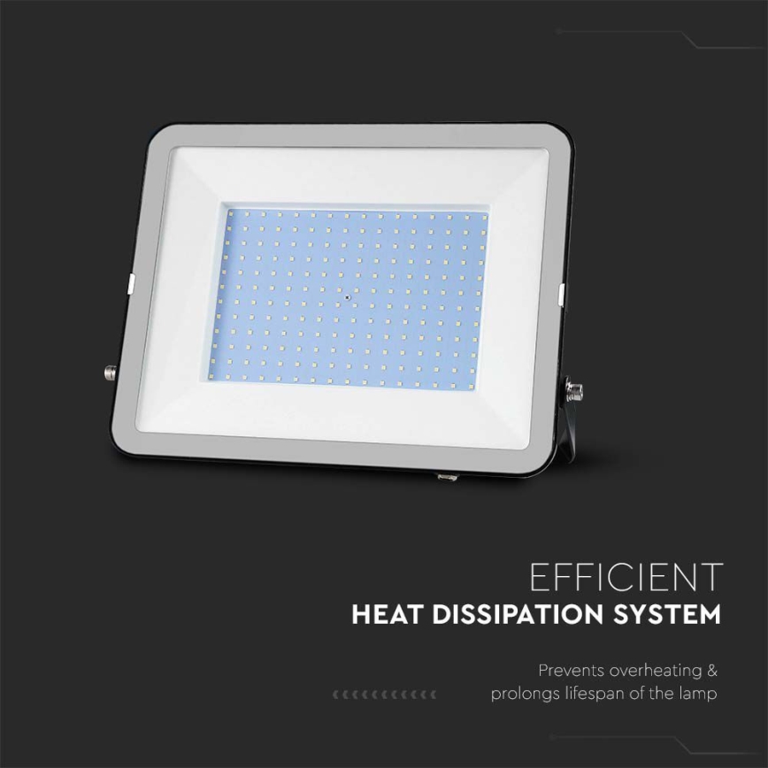 Projecteur LED d'extérieur SAMSUNG CHIP LED/200W/230V 4000K IP65 noir