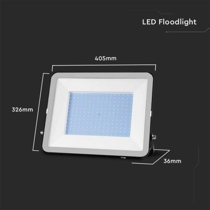 Projecteur LED d'extérieur SAMSUNG CHIP LED/200W/230V 4000K IP65 noir