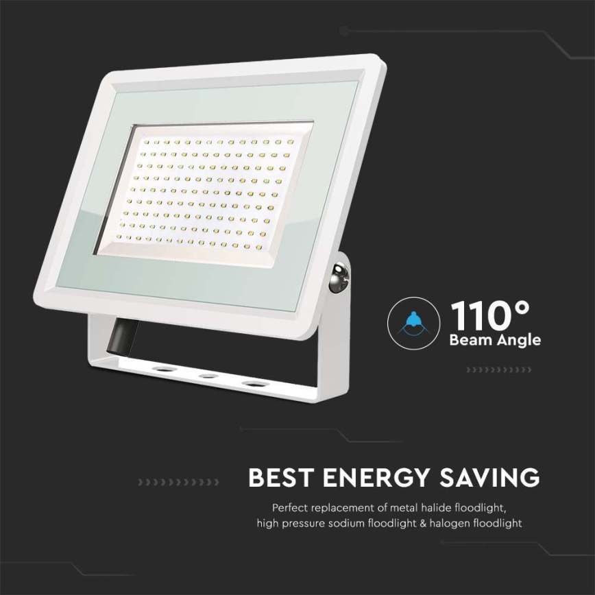 Projecteur LED d'extérieur LED/200W/230V 6500K IP65 blanc