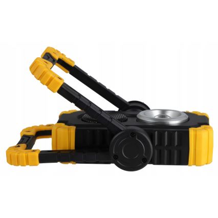 Projecteur LED rechargeable avec haut-parleur et fonction powerbank LED/10W/5V 4400 mAh IP44 noir/jaune