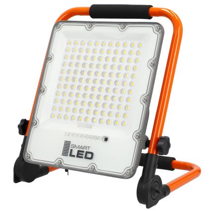 Projecteur LED rechargeable avec trépied LED/100W/3,2V 4500K 15000 mAh IP65 orange