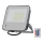 Projecteur RGBW à intensité variable LED/50W/230V IP65 gris + télécommande
