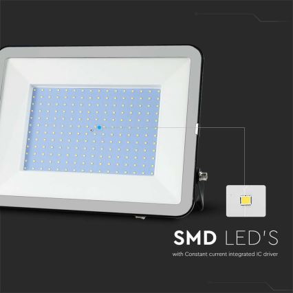 Projecteur SAMSUNG CHIP LED/300W/230V 6500K IP65 noir