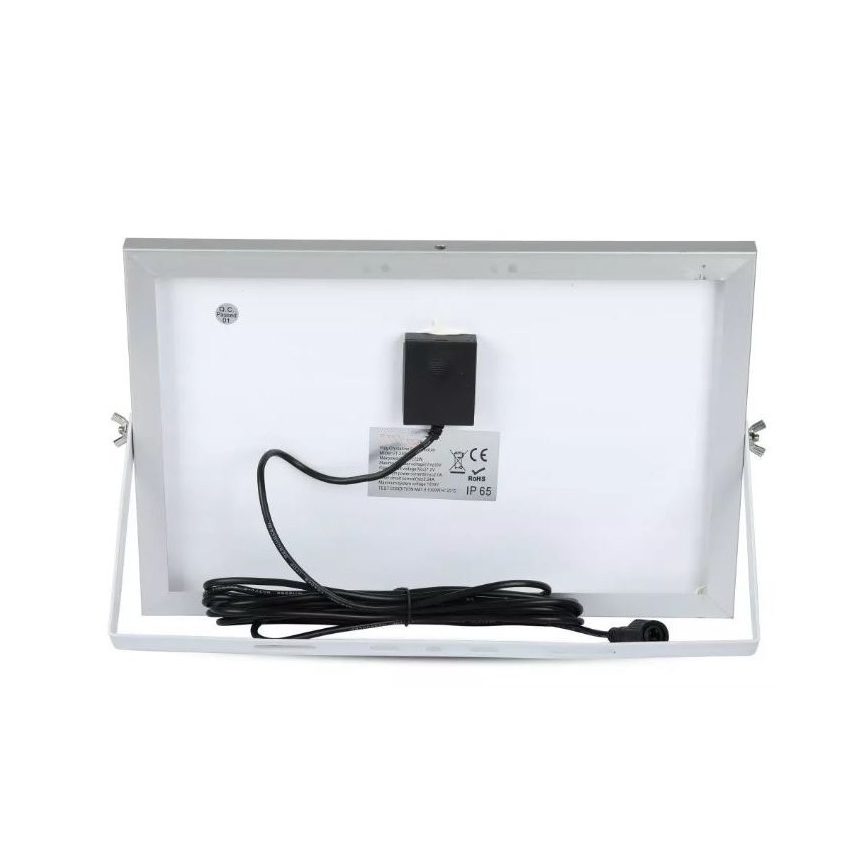 Projecteur solaire à intensité variable LED/12W/3,2V 6000K IP65 5000 mAh + Télécommande