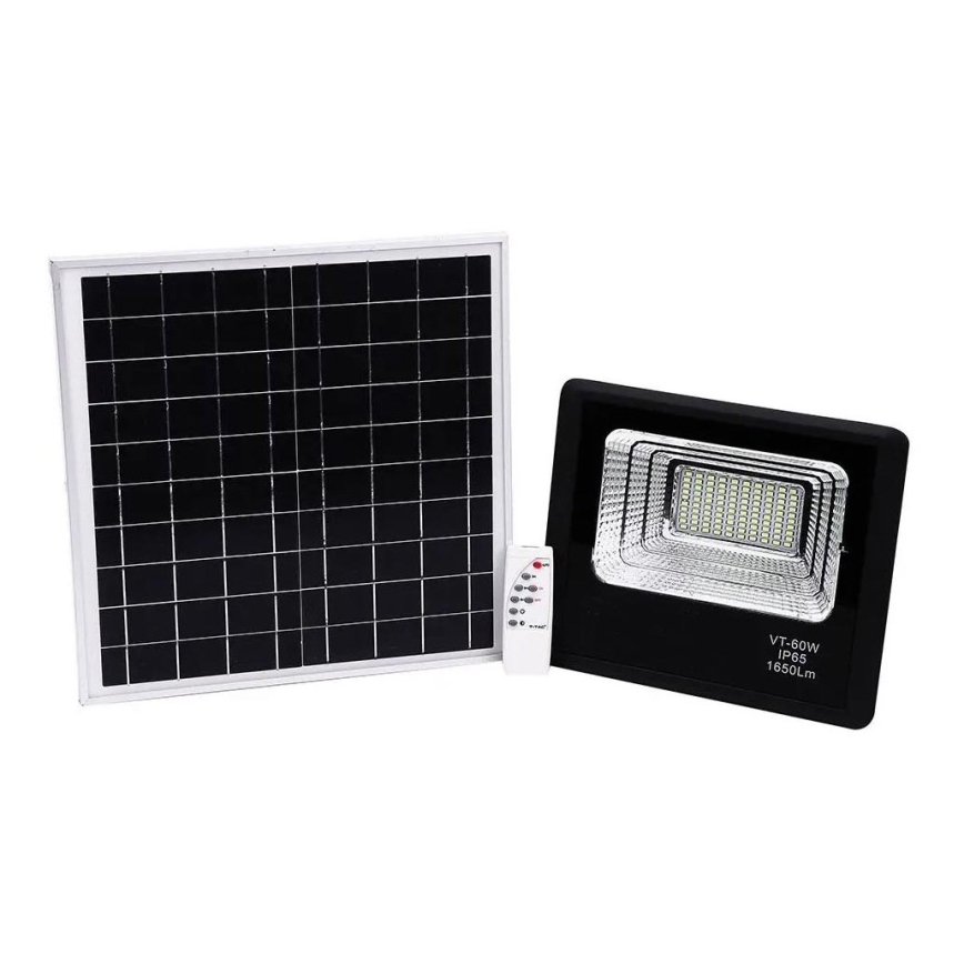 Projecteur solaire à intensité variable LED/20W/6,4V 4000K IP65 + télécommande