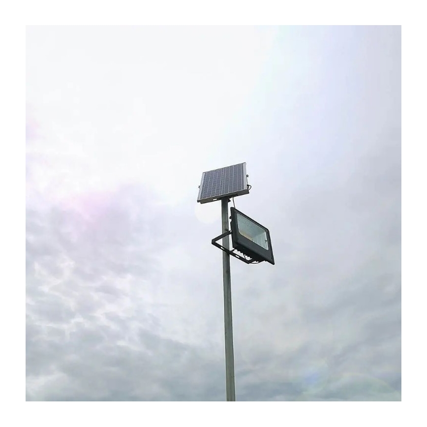 Projecteur solaire à intensité variable LED/20W/6,4V 4000K IP65 + télécommande