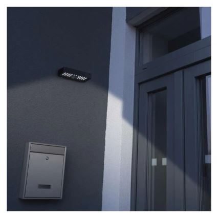 Projecteur solaire avec détecteur de mouvement LED/3,7V 3000mAh 4000K IP65 noir
