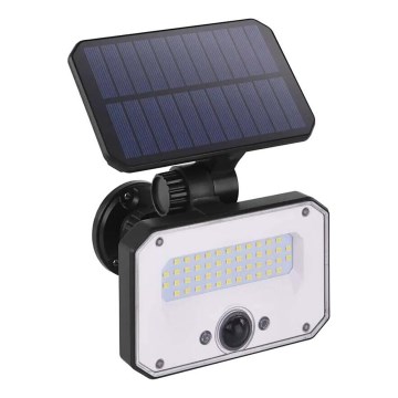Projecteur solaire avec détecteur de mouvement SPILO LED/3,7V 3600mAh 3000K IP54 + télécommande