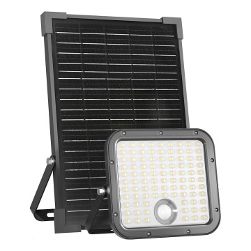 Projecteur solaire extérieur avec détecteur LED/30W/6,4V IP65 3000/4000K + télécommande