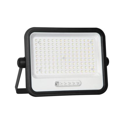 Projecteur solaire LED dimmable LED/300W/3,2V 2000-8000K IP65 15000 mAh noir + télécommande