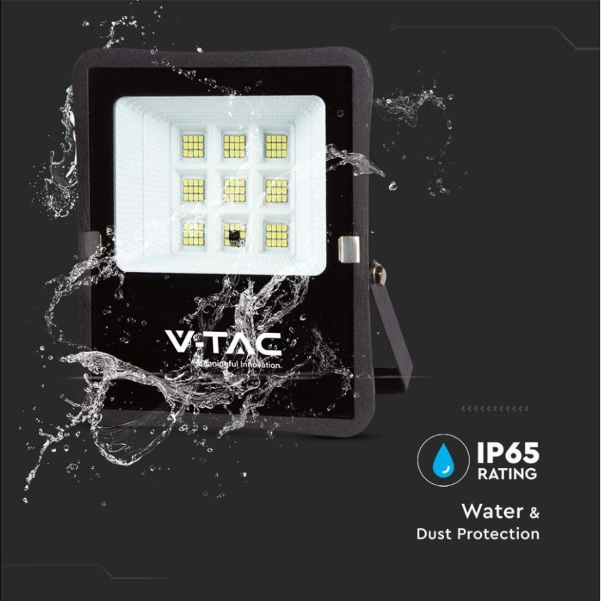 Projecteur solaire LED extérieur LED/6W/3,2V 6400K IP65 4000 mAh + télécommande