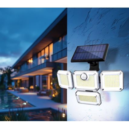 Projecteur solaire LED avec détecteur GLOW LED/2,5W/3,7V 6500K IP44 2400 mAh + télécommande