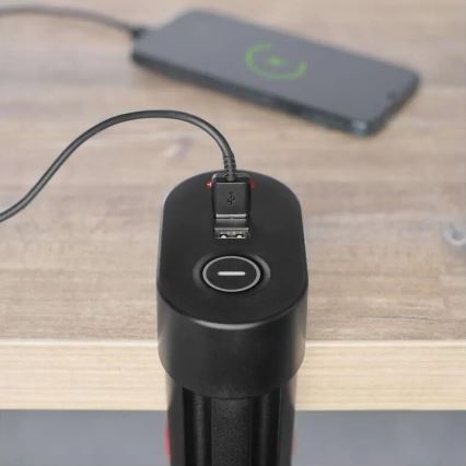 Prolunga con attacco alla tavola 3Z + 3xUSB 1,5m nero