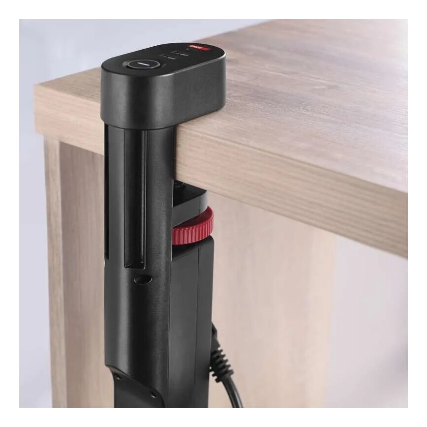 Prolunga con attacco alla tavola 3Z + 3xUSB 1,5m nero