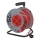 Prolunga con avvolgicavo con 4 prese 25m grigio/rosso
