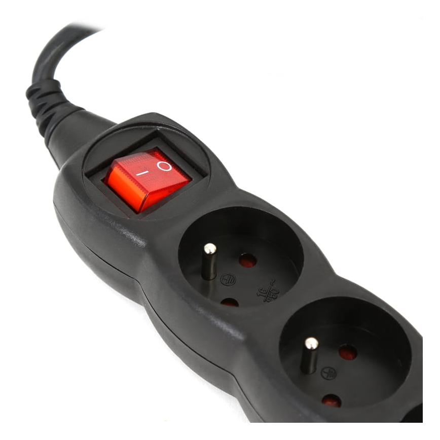Prolunga con interruttore 5Z Type E 3m nero
