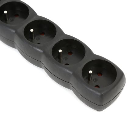 Prolunga con interruttore 5Z Type E 3m nero