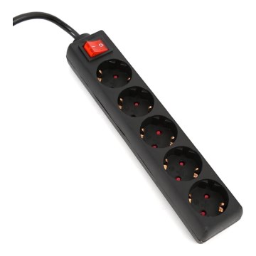 Prolunga con interruttore 5Z Type F 3m nero