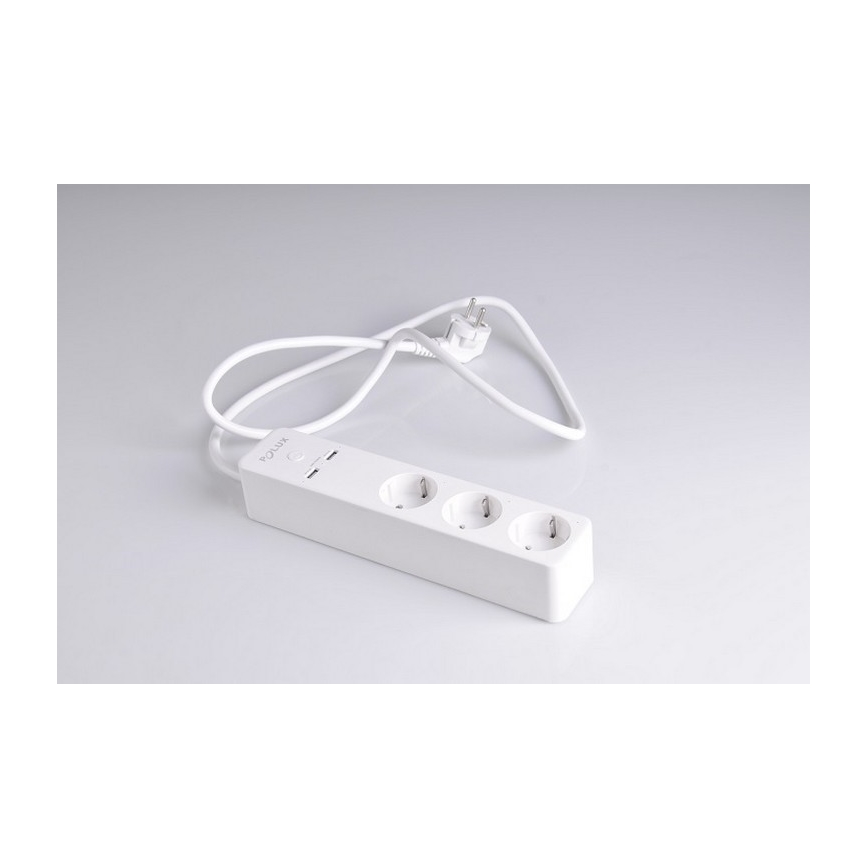 Prolunga SMART con interruttore 1,5m + 2xUSB/Wi-Fi Tuya SCHUKO