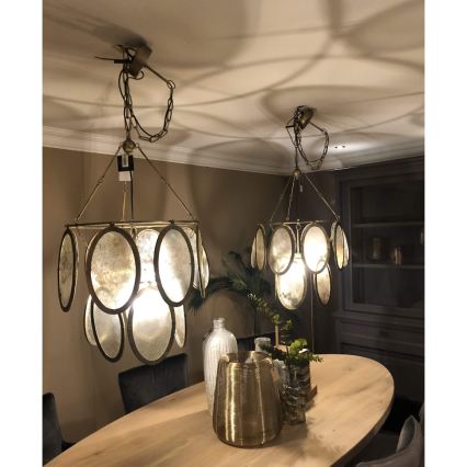 PTMD - Lampadario a catena DAIREN 1xE27/40W/230V Ø 51 cm