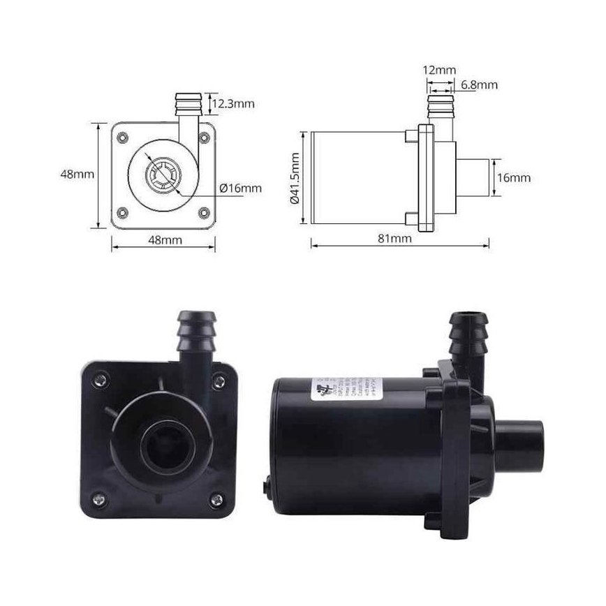 Pumpe 8-24VDC 900l/Stunde