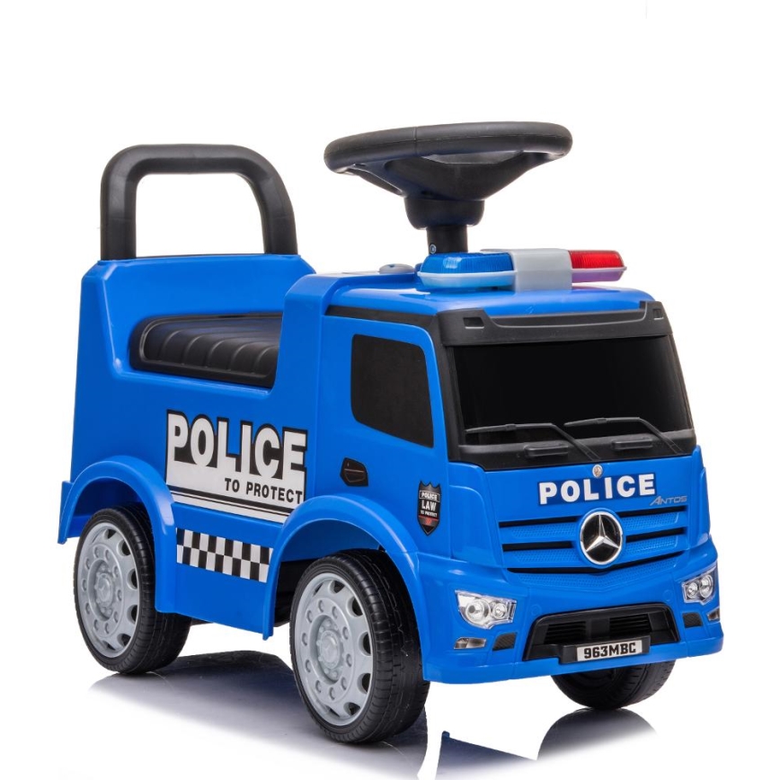 Push macchina Mercedes Auto della polizia blu