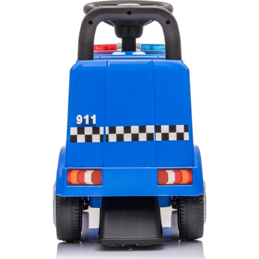Push macchina Mercedes Auto della polizia blu