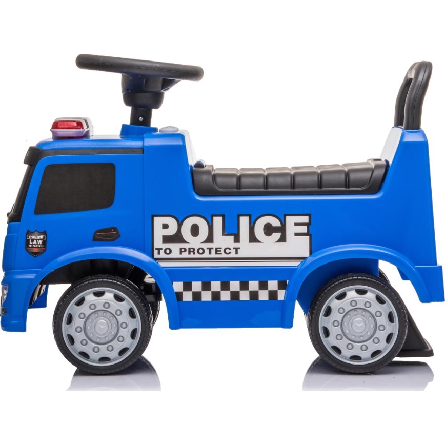 Push macchina Mercedes Auto della polizia blu