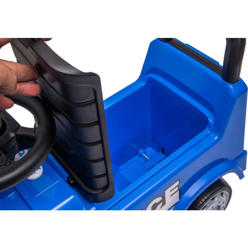 Push macchina Mercedes Auto della polizia blu