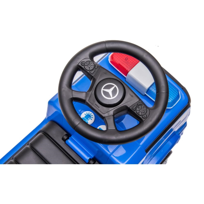 Push macchina Mercedes Auto della polizia blu