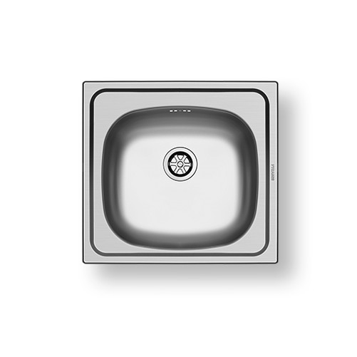 Pyramis 100139601 - Küchenspüle E33 46,5x43,5 cm Satin