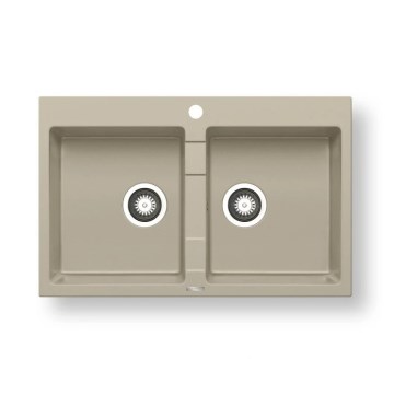 Pyramis 70053101 - Küchenspüle SPARTA 78 x 50 cm, Granit/beige