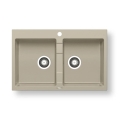 Pyramis 70053101 - Lavello della cucina SPARTA 78x50 cm granito/beige