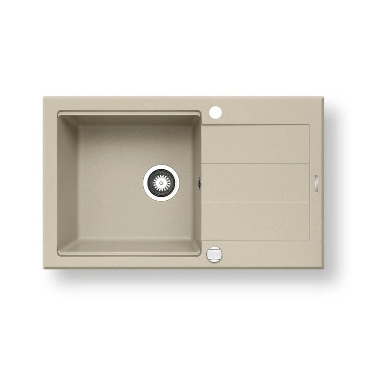 Pyramis 70083601 - Lavello da cucina SPARTA PLUS LUX 78x48 cm granito/beige