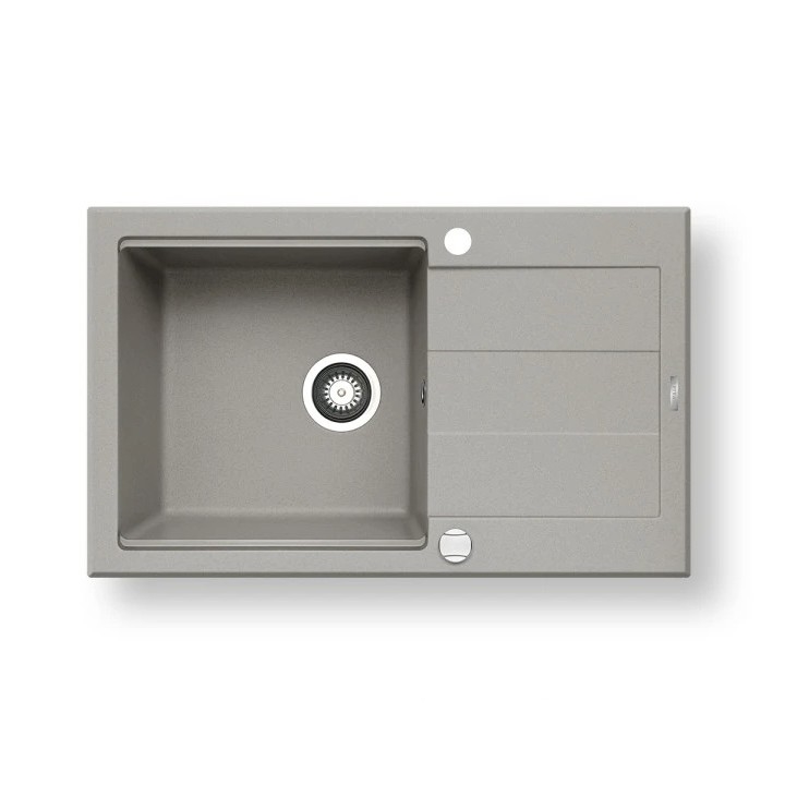 Pyramis 70083801 - Lavello da cucina SPARTA PLUS LUX 78x48 cm granito/grigio