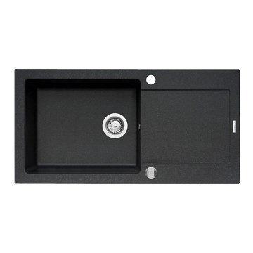 Pyramis 70089601 - Évier de cuisine MIDO 100x50 cm granit/noir