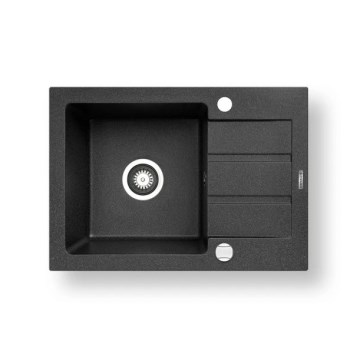 Pyramis 70165701 - Lavello da cucina NEXT 62x44 cm granito/nero