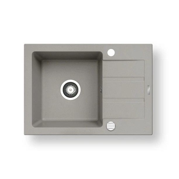 Pyramis 70166001 - Lavello da cucina NEXT 62x44 cm granito/grigio