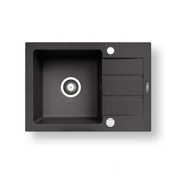 Pyramis 70166501 - Lavello da cucina NEXT 62x44 cm granito/nero opaco