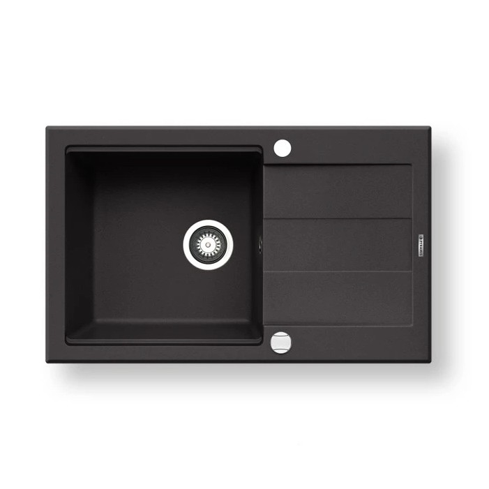 Pyramis 70167101 - Lavello da cucina SPARTA PLUS LUX 78x48 cm granito/nero