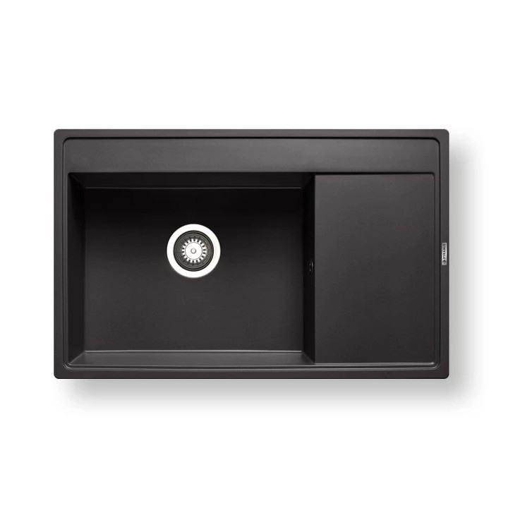 Pyramis 70168401 - Lavello da cucina CAMEA 79x50 cm granito/nero