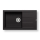 Pyramis 70217801 - Évier de cuisine ATHLOS 86x50 cm granit/noir mat