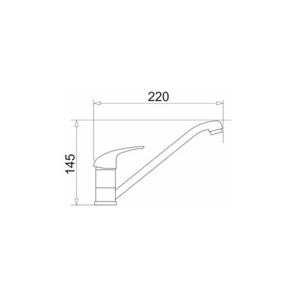 Pyramis 90915301 - Robinet d'évier ASALIA chrome